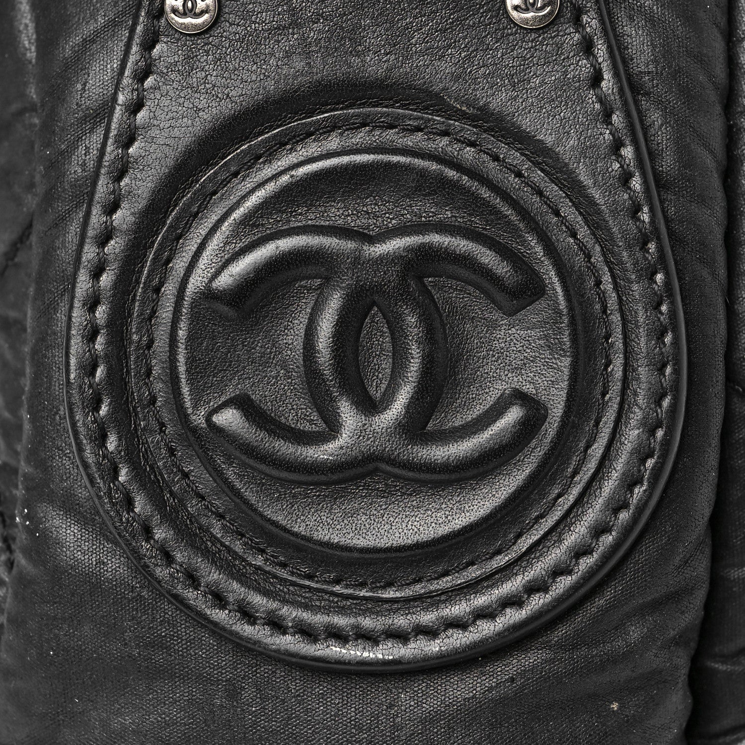 Chanel Nylon Quilted Coco Cocoon Messenger Black 13 of 13