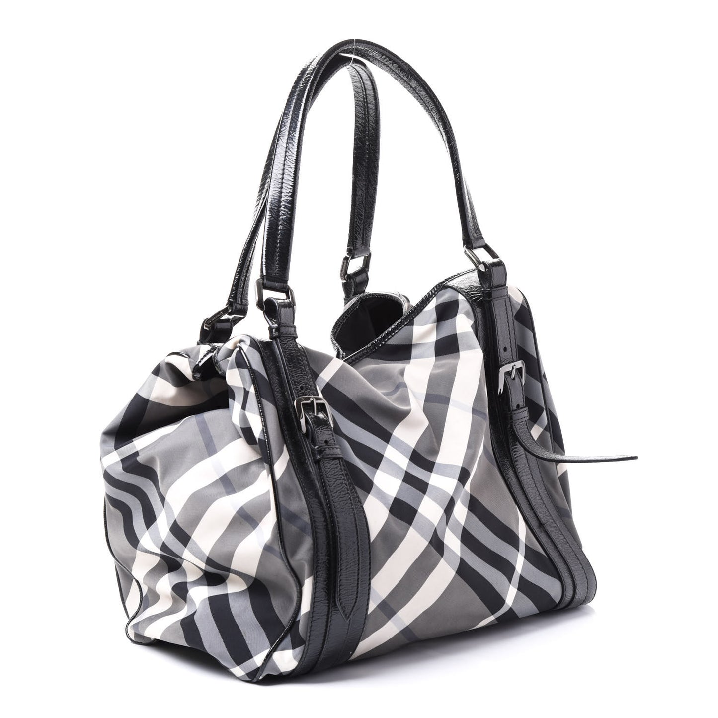 Nylon Beat Check Victoria Tote Black