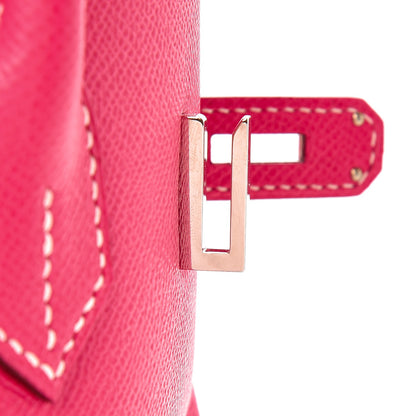 Hermes Epsom Birkin 35 Rose Tyrien 36 of 36