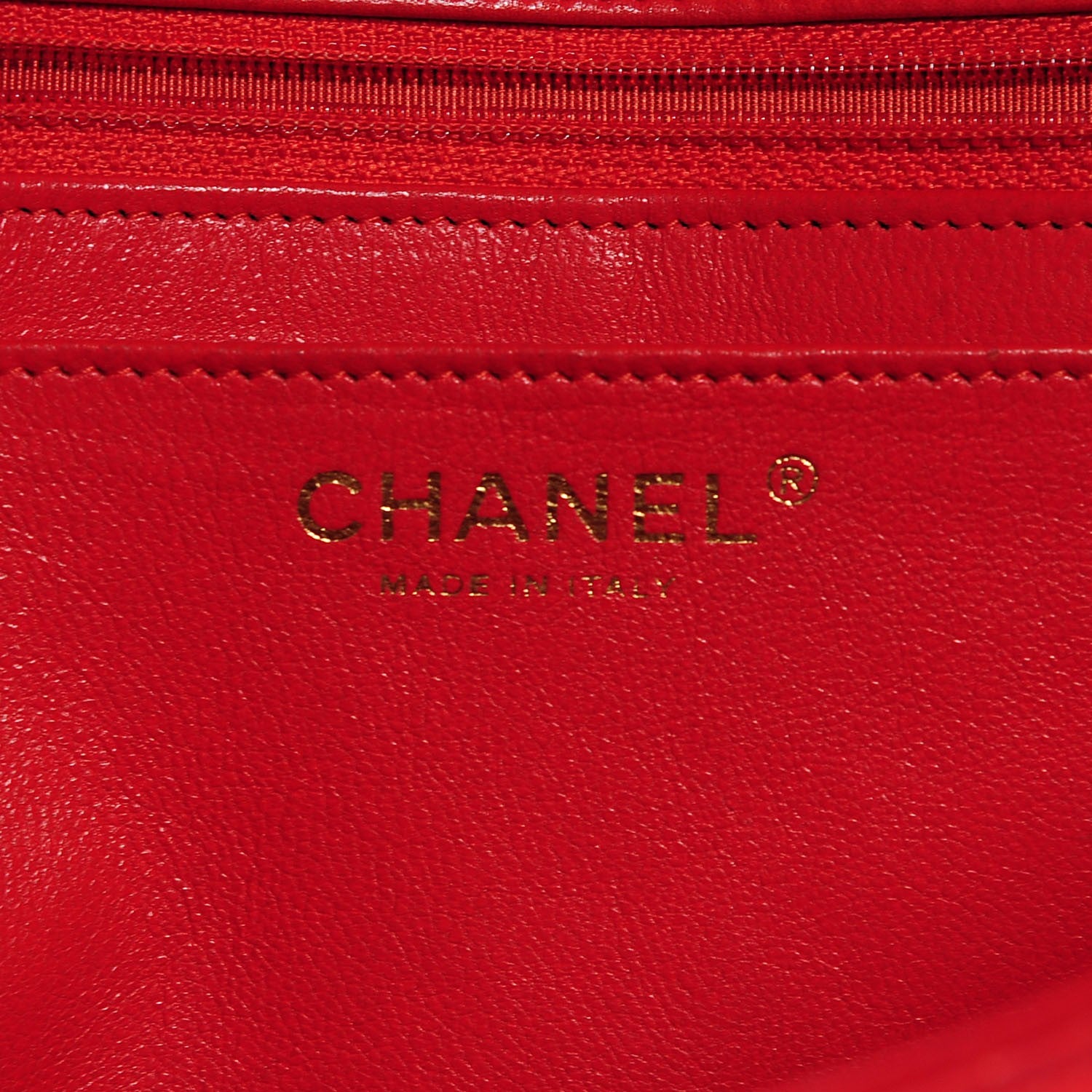 Chanel Lambskin Quilted Jumbo Single Flap Red 6 of 8