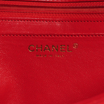 Chanel Lambskin Quilted Jumbo Single Flap Red 6 of 8