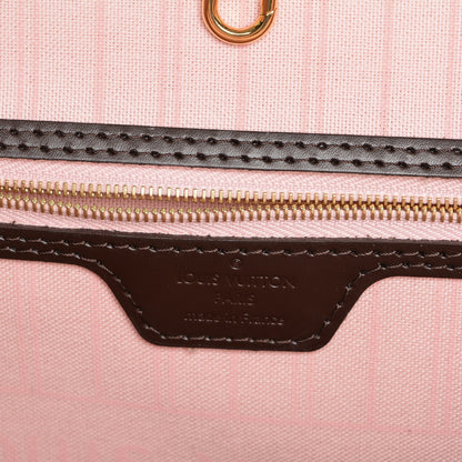 Louis Vuitton Damier Ebene Neo Neverfull MM Rose Ballerine 6 of 14