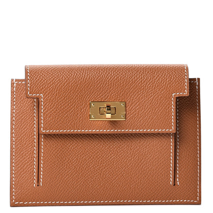 Hermes Epsom Kelly Pocket Compact Wallet Gold 1 of 8