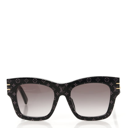 Louis Vuitton Acetate Blade Sunglasses Z1616E Black 2 of 8