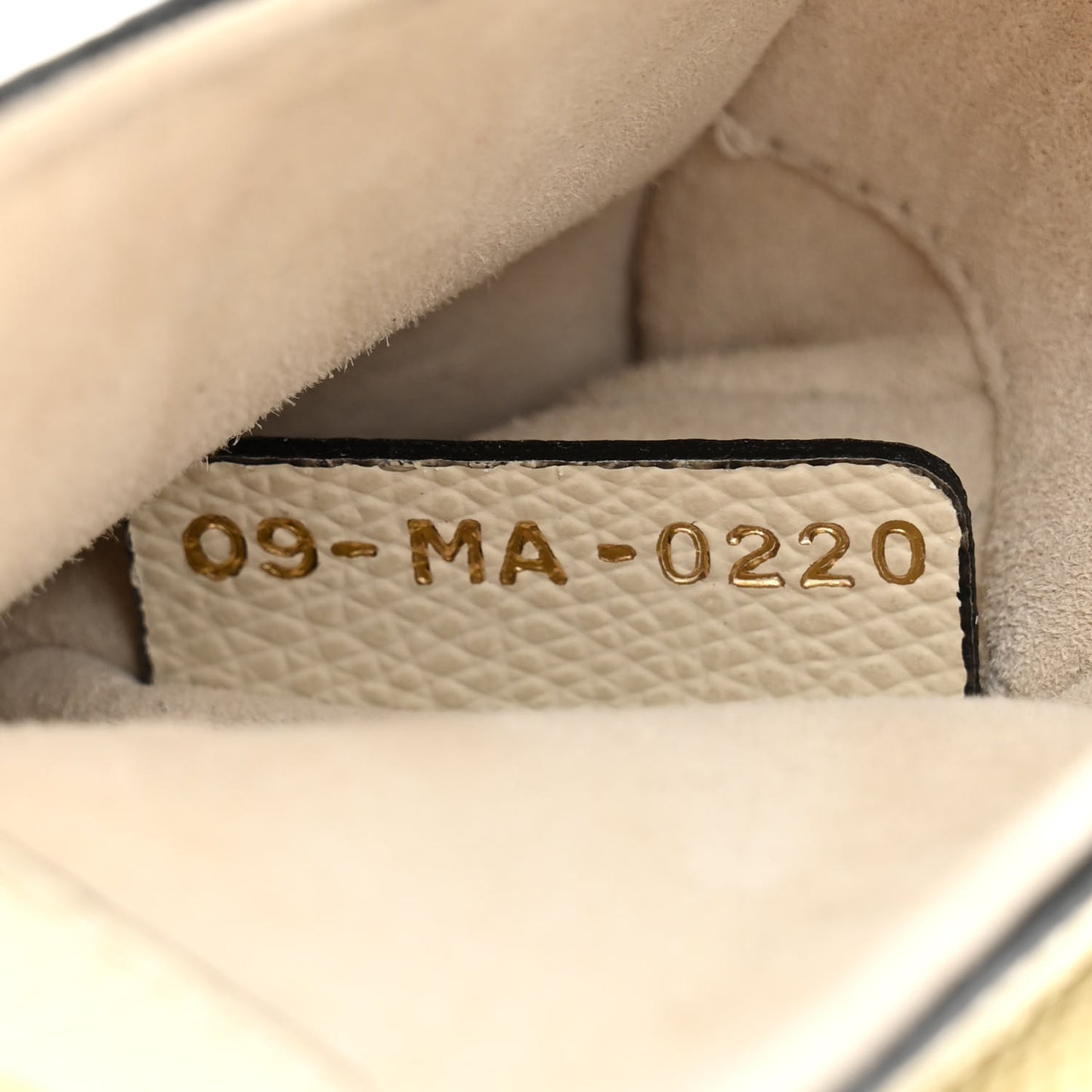 Grained Calfskin Mini Saddle Bag White