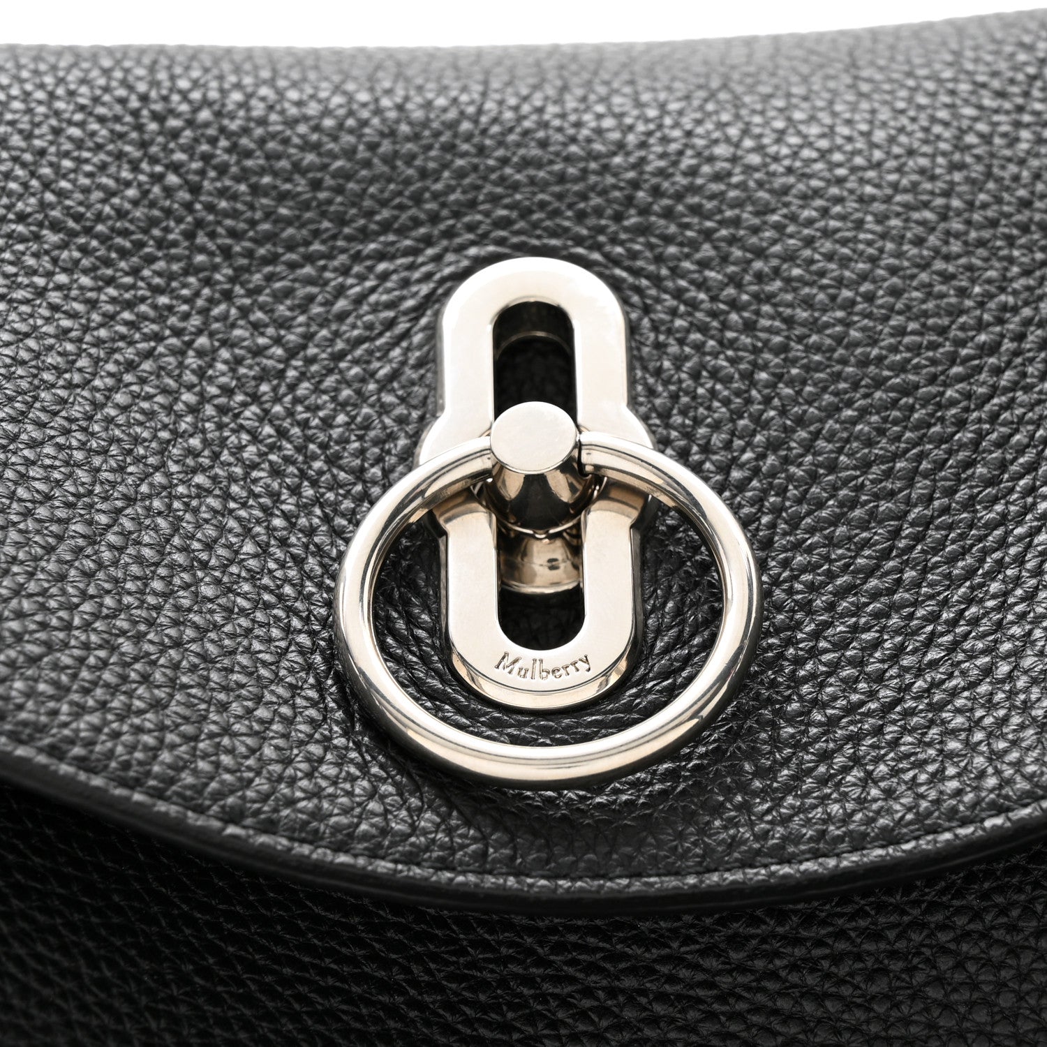 Mulberry Small Classic Grain Calfskin Leighton Black 9 of 14