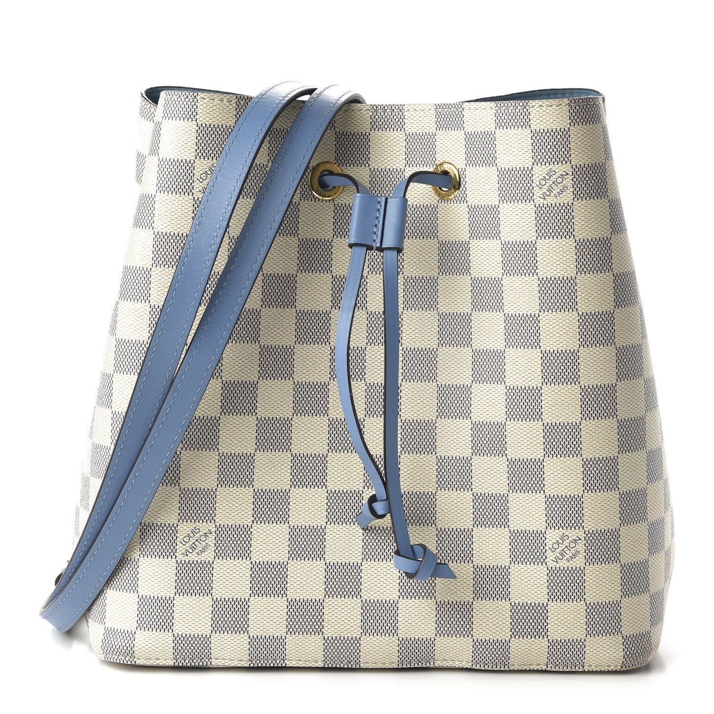 Damier Azur Neonoe MM Bleuet