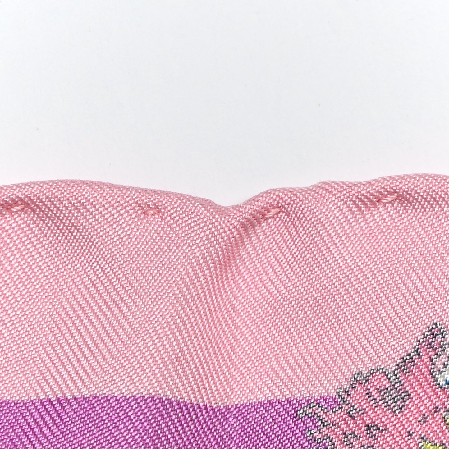 Silk La Folle Parade Zoom Scarf 45 Mauve Vert Rose