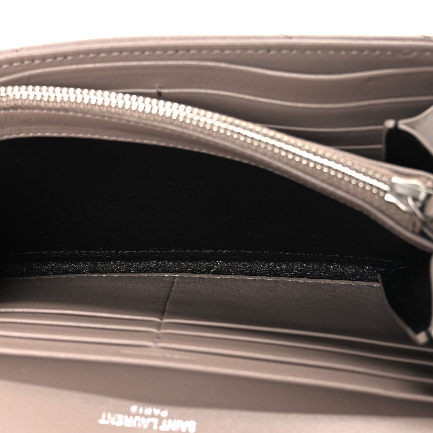 Lambskin Y Quilted Monogram Large Loulou Flap Wallet Mink