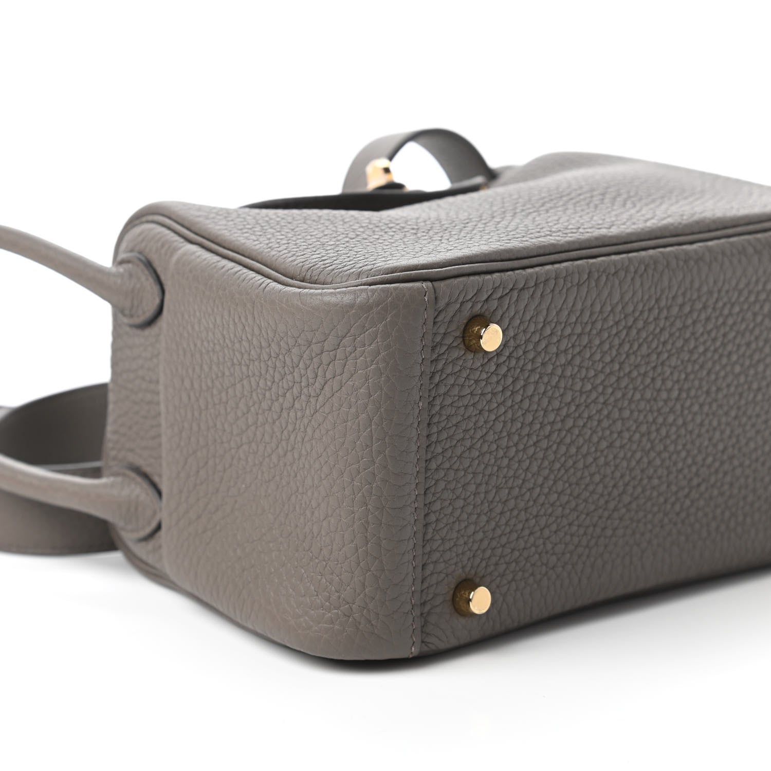 Hermes Taurillon Clemence Mini Lindy 20 Etain 6 of 11