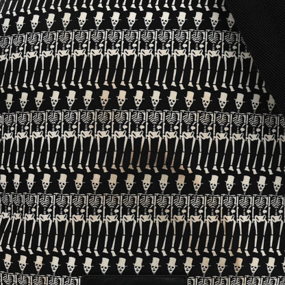 Saint Laurent Nylon City Skeleton Print Backpack Black White 10 of 10