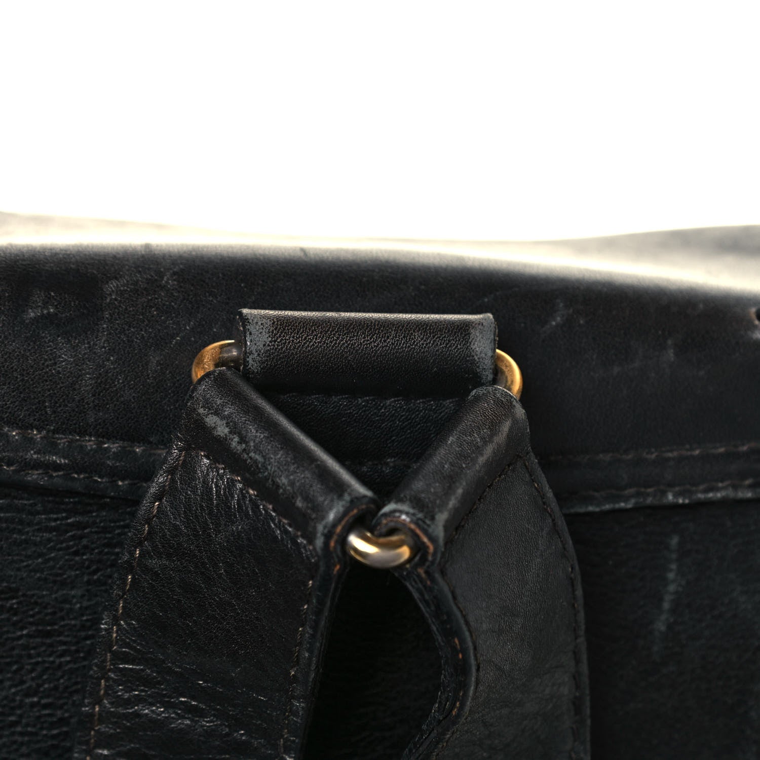 Gucci Calfskin Bamboo Backpack Black 21 of 28