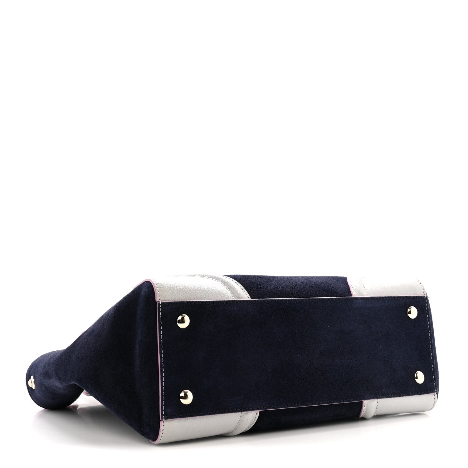 Versace Suede Nappa Goatskin Signature Bag Multicolor 4 of 14
