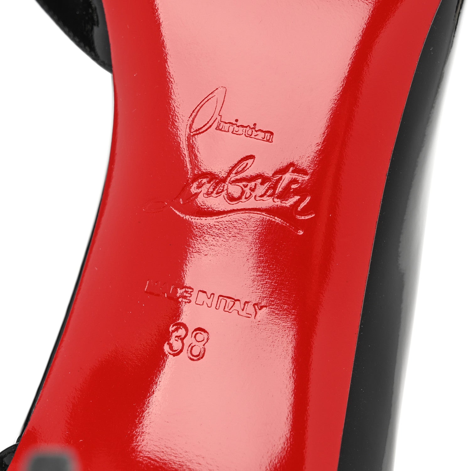 Christian Louboutin Patent Iriza 70 Pumps 38 Black 7 of 9