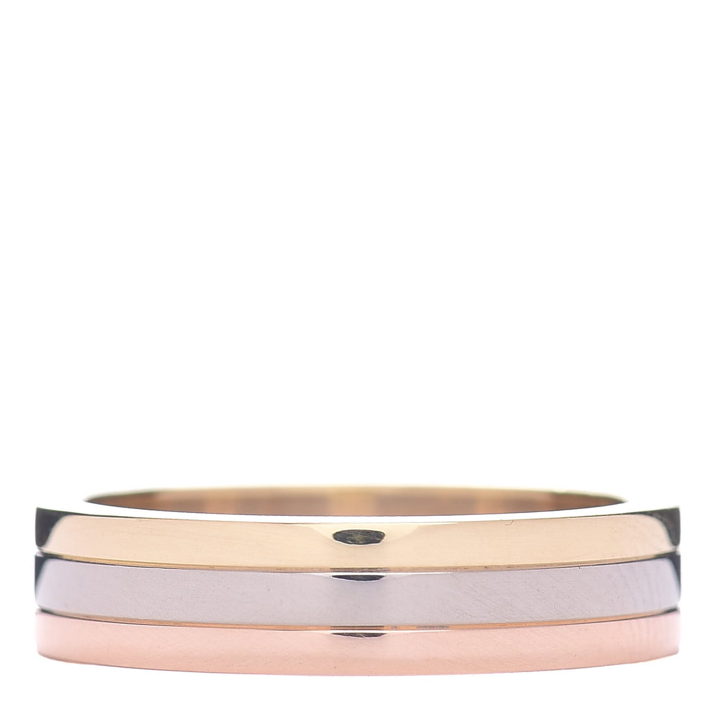 18K Pink White Yellow Gold 5mm Vendome Louis Cartier Wedding Band Ring 53 6.25