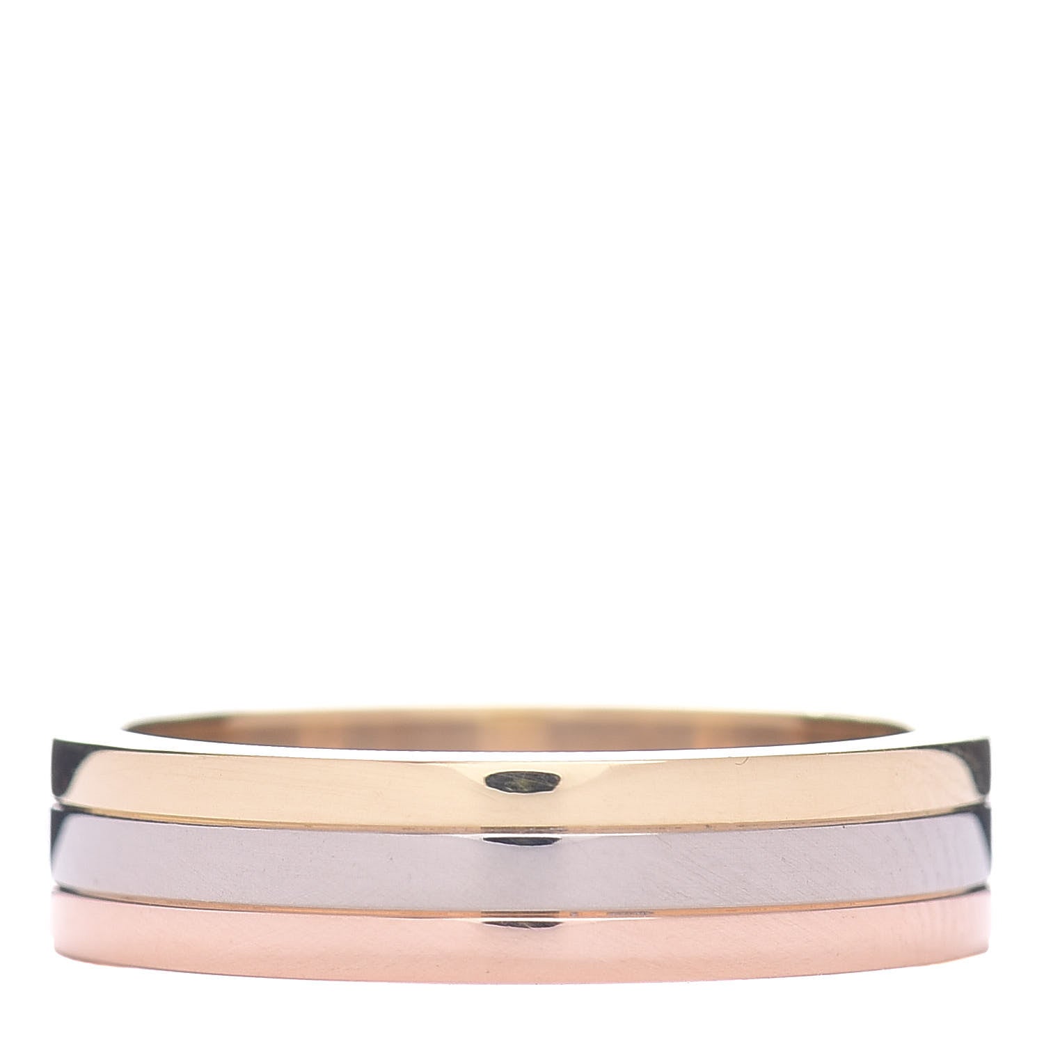 Cartier 18K Pink White Yellow Gold 5mm Vendome Louis Cartier Wedding Band Ring 53 6.25 3 of 5