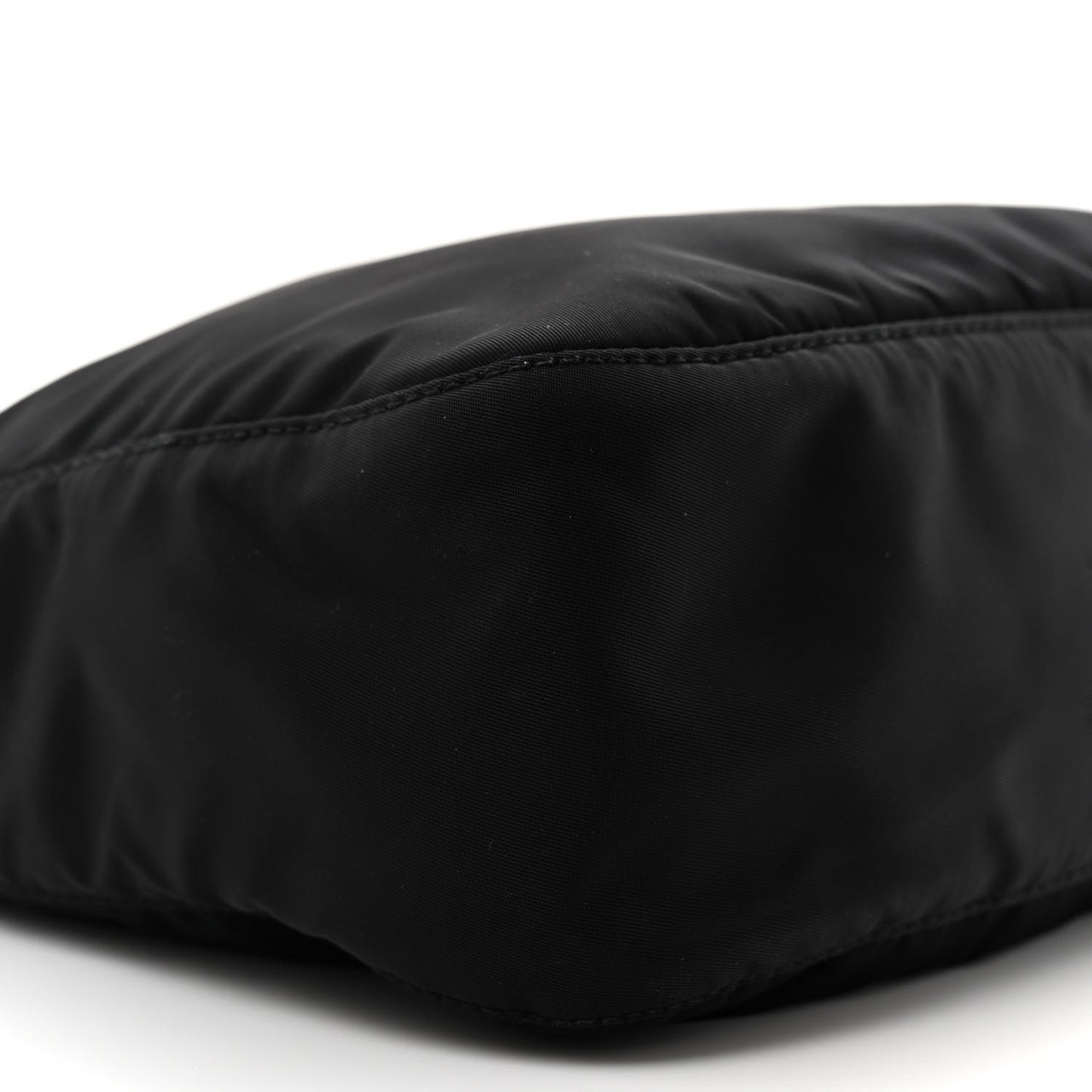 Re-Nylon Vela Saffiano Pocket Double Zip Messenger Bag Black