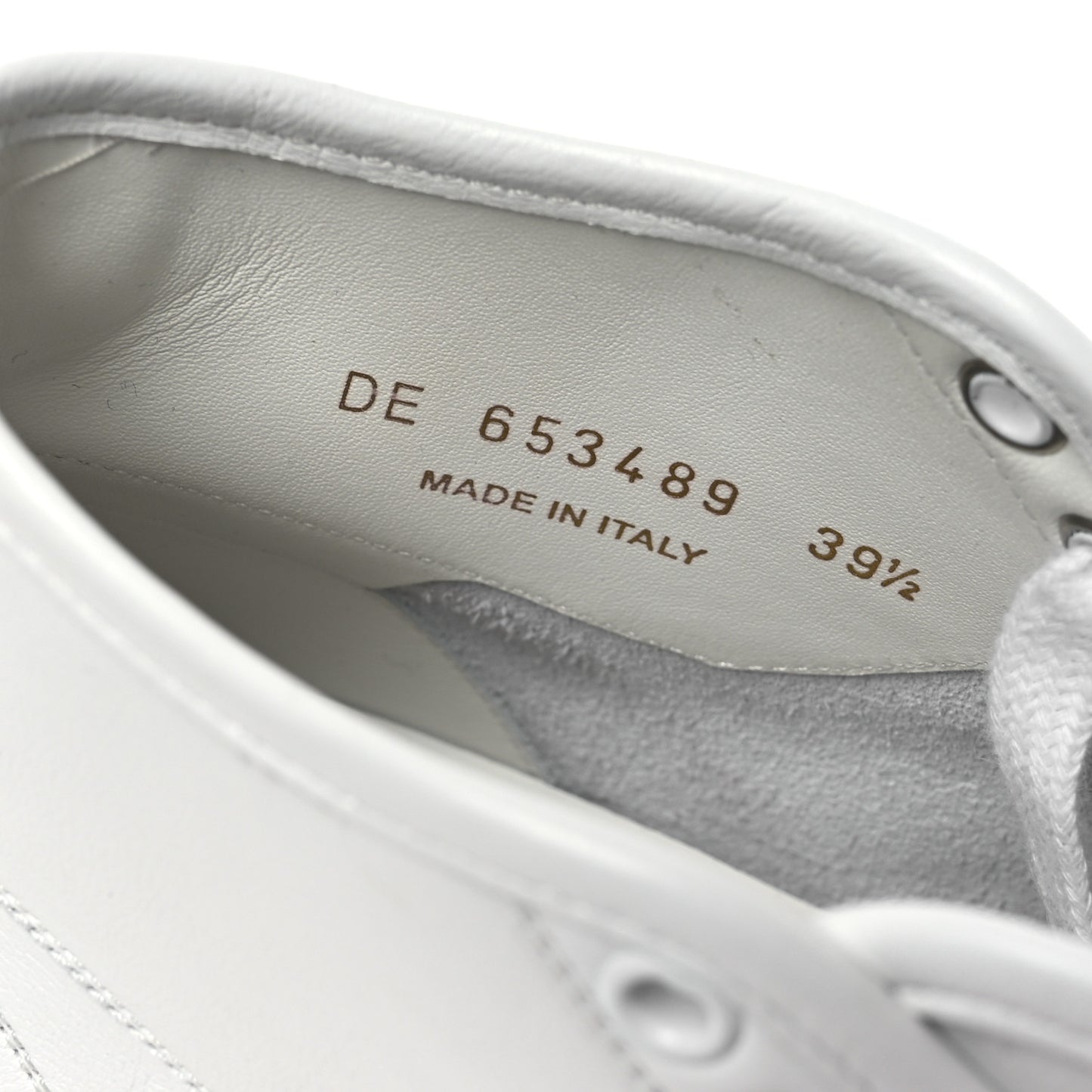 Calfskin Womens Court Classic SL/39 Mid Top Sneakers Blanc Bebe 39.5 Blanc Bebe Rose