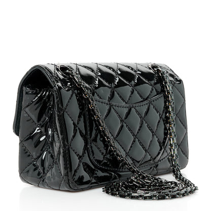 Chanel Patent Calfskin Quilted 2.55 Reissue Mini Flap So Black 3 of 10