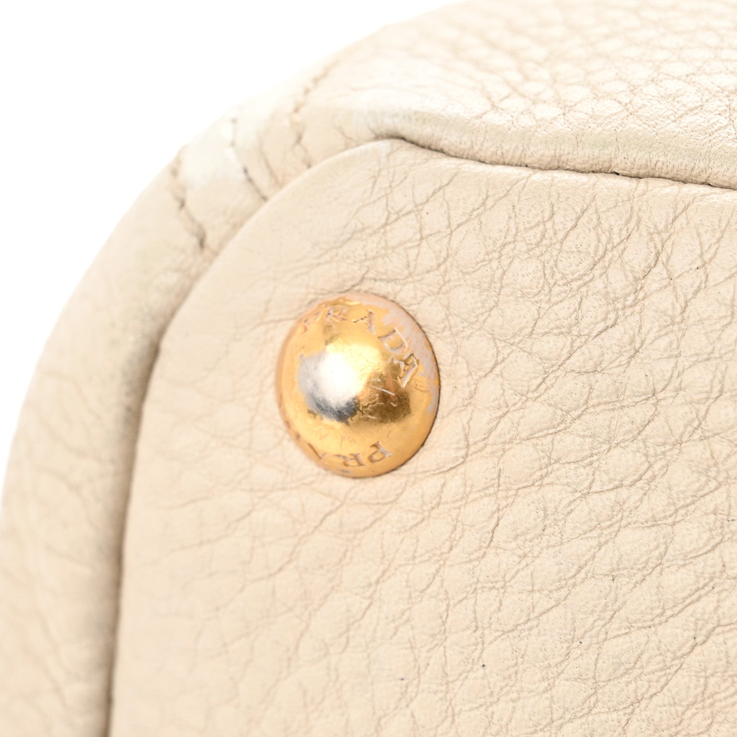 Prada Vitello Daino Side Pocket Tote Talco 19 of 21