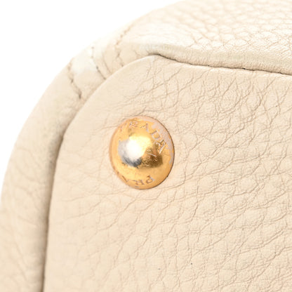 Prada Vitello Daino Side Pocket Tote Talco 19 of 21