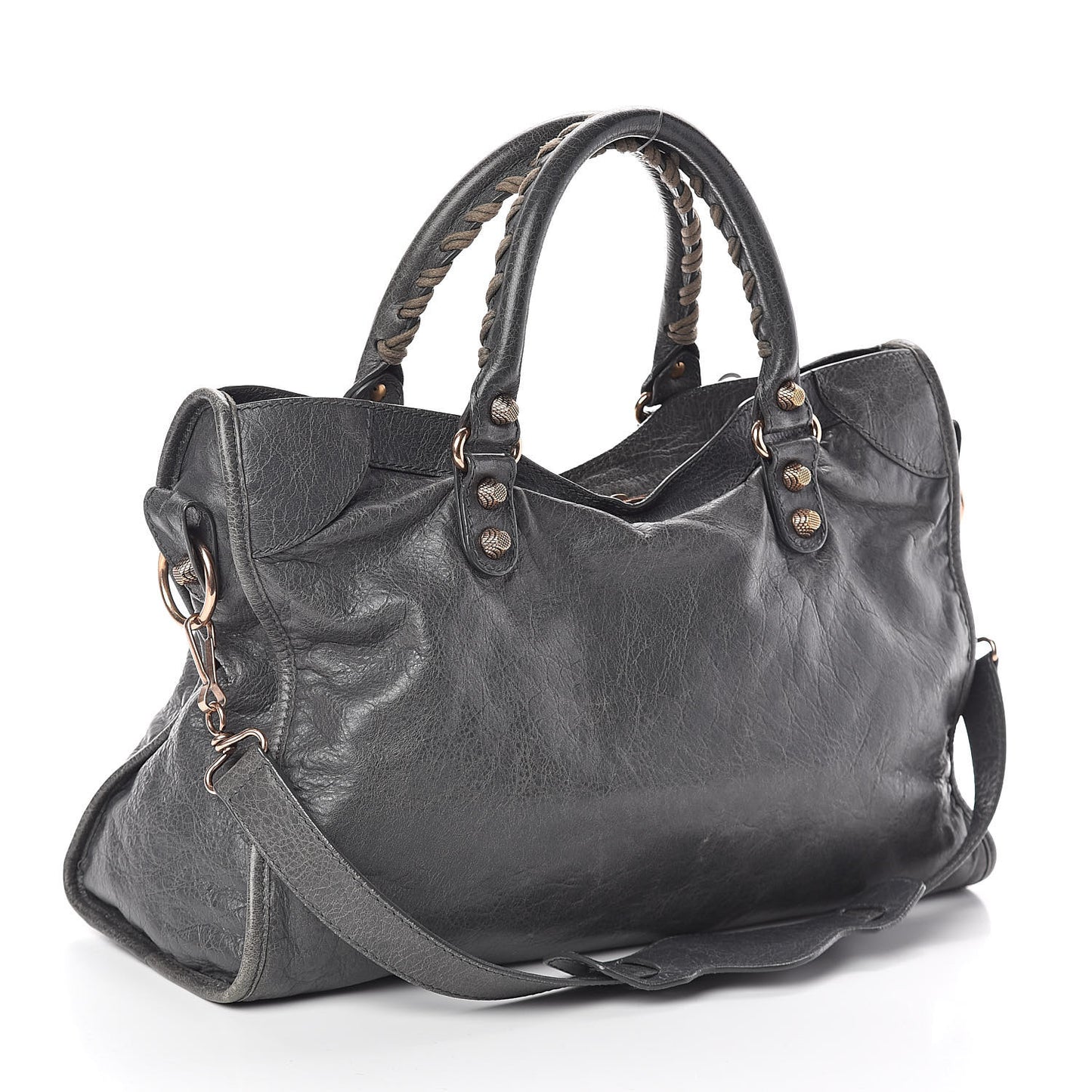 Agneau Giant 12 Rose Gold Hardware City Gris Tarmac