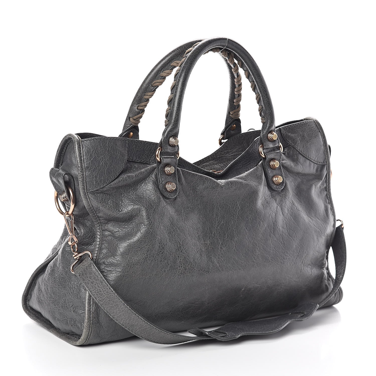 Balenciaga Agneau Giant 12 Rose Gold Hardware City Gris Tarmac 3 of 9