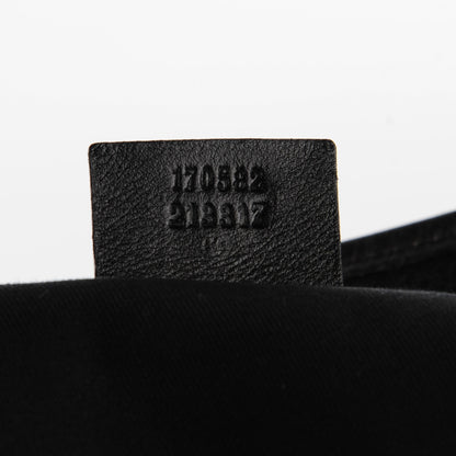Gucci Monogram Peggy Braided Tote Black 6 of 7