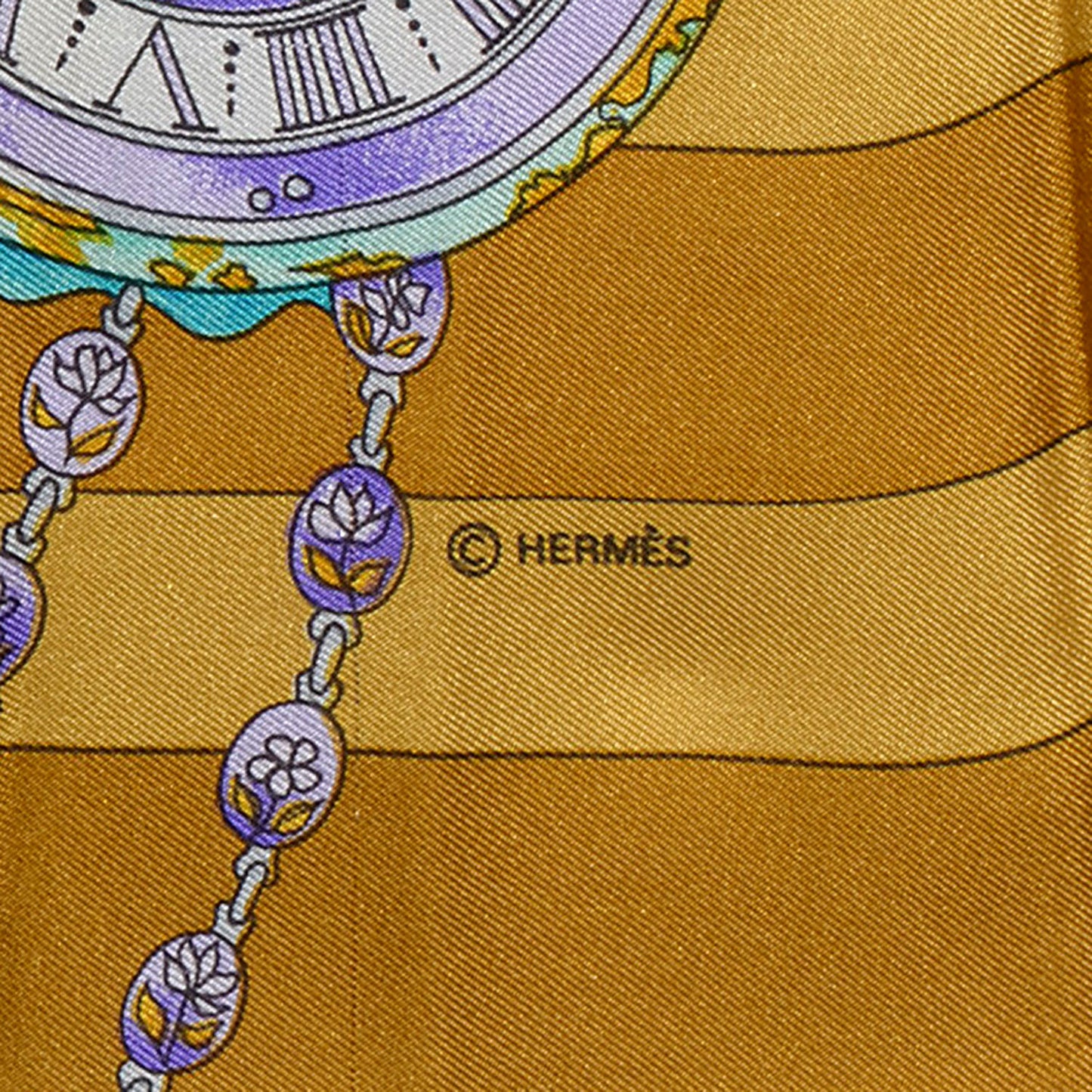 Silk La Ronde des Heures Scarf 90