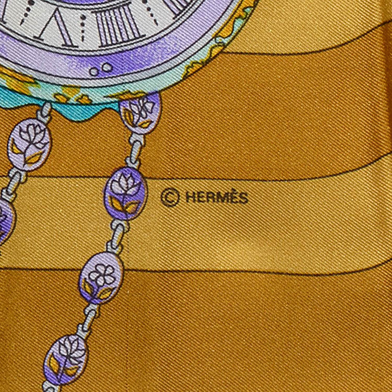 Hermes Silk La Ronde des Heures Scarf 90 3 of 5