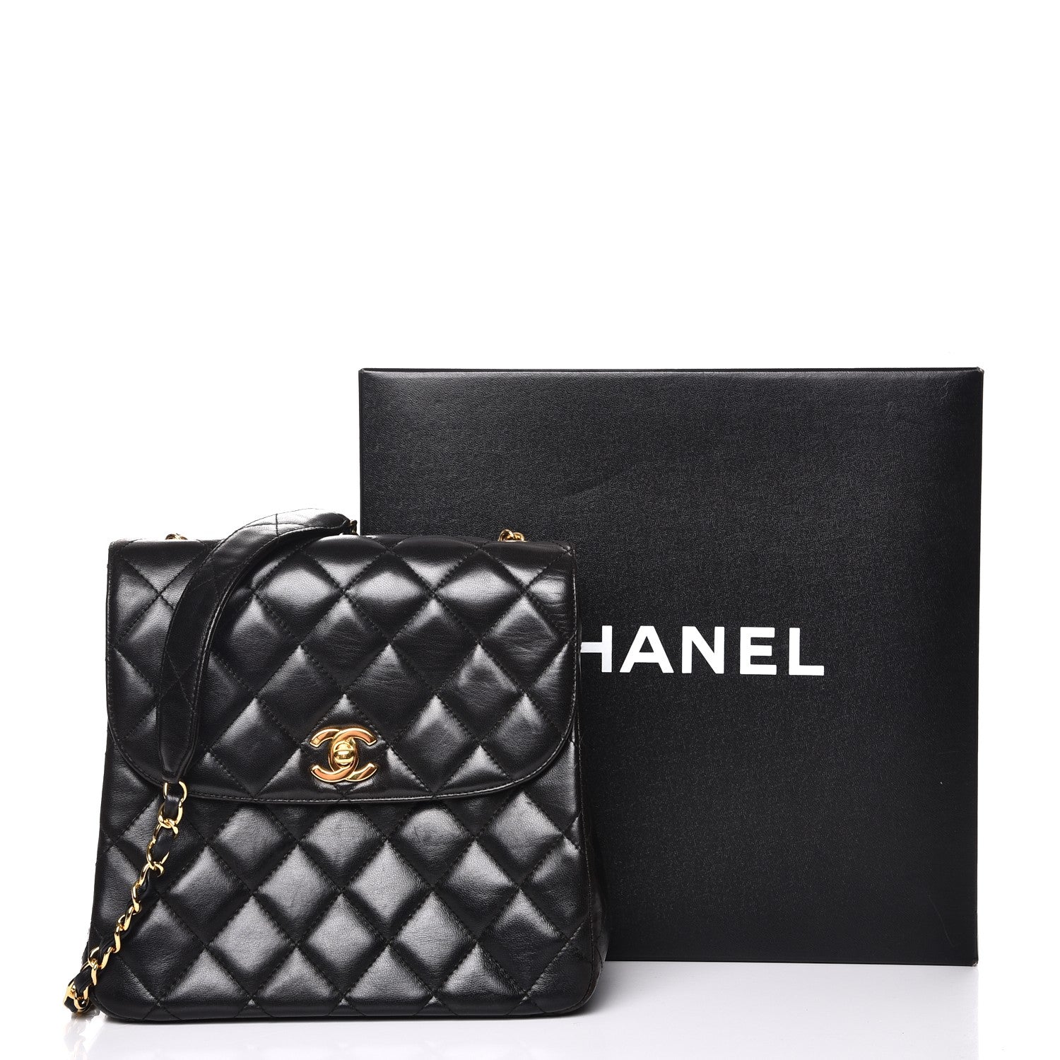 Chanel Lambskin Quilted Small Flap Black 9 of 9