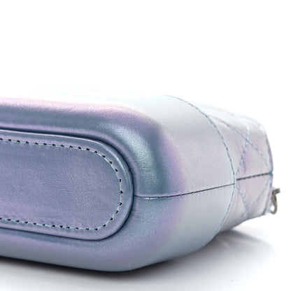 Chanel Iridescent Lambskin Calfskin Quilted Small Gabrielle Clutch With Chain Light Purple 13 of 14