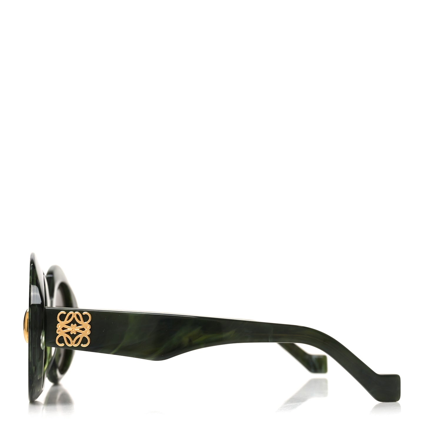 Acetate Oval Anagram Sunglasses LW40146I Green