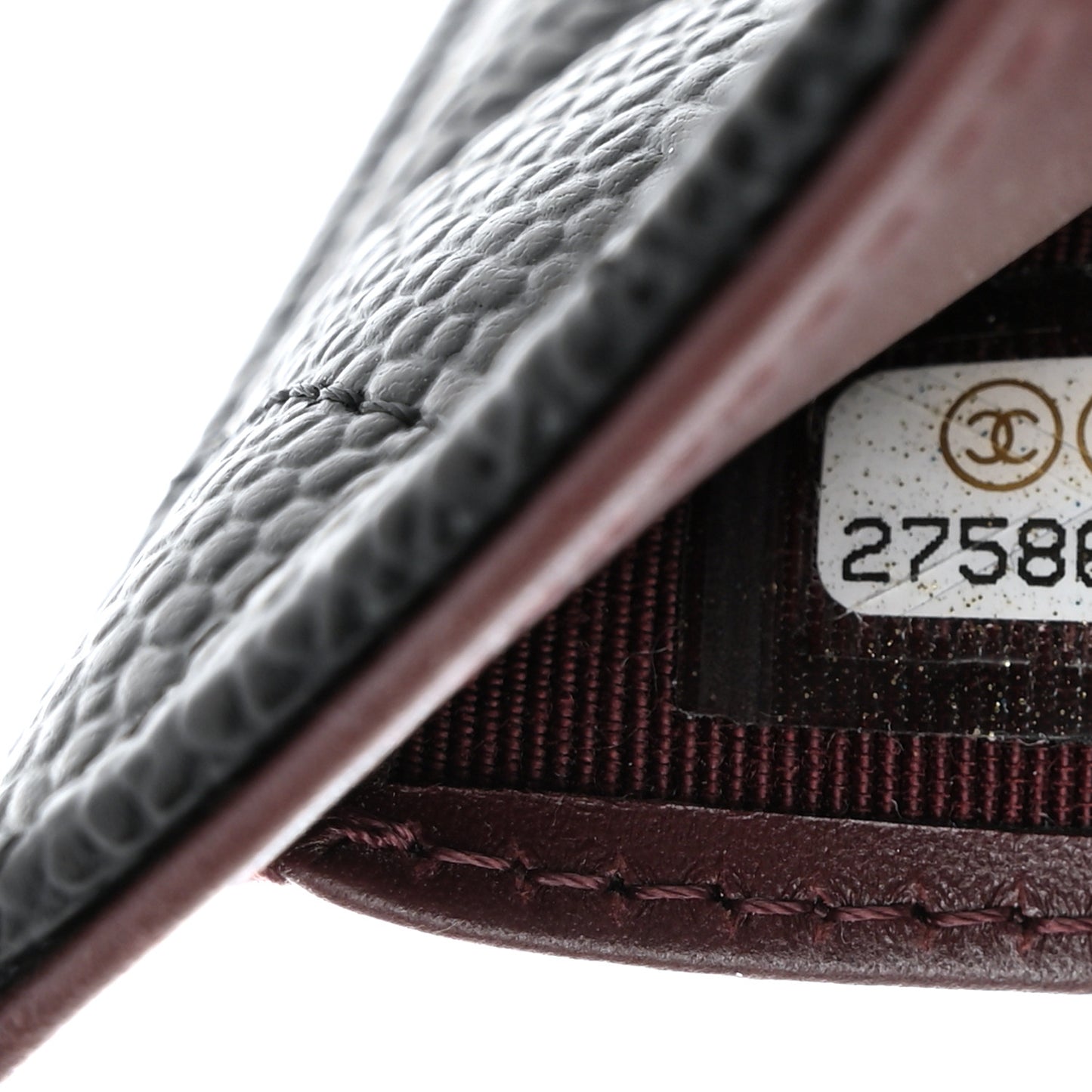 Caviar Quilted Compact Flap Wallet Black