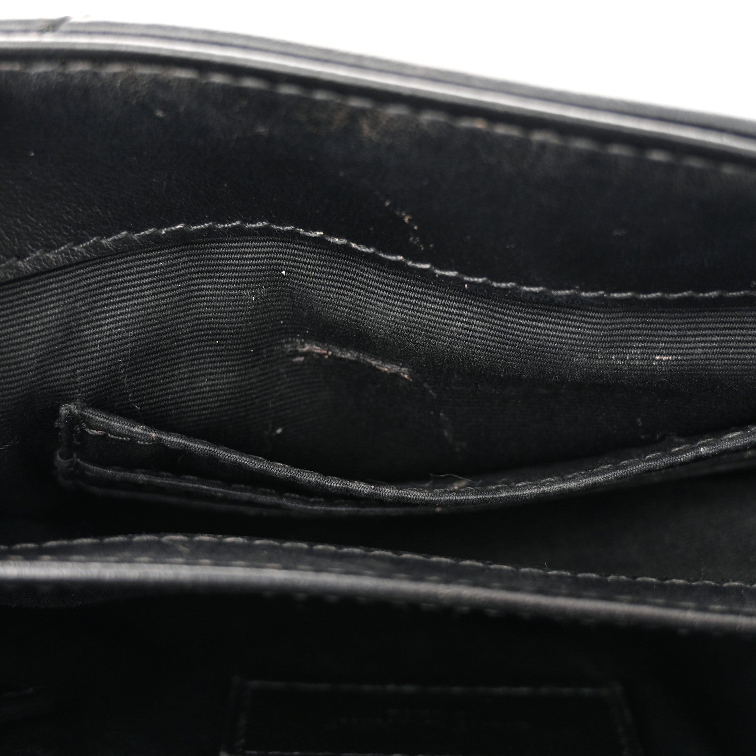 Saint Laurent Calfskin Y Quilted Monogram Monochrome Toy Loulou Crossbody Bag Black 13 of 13