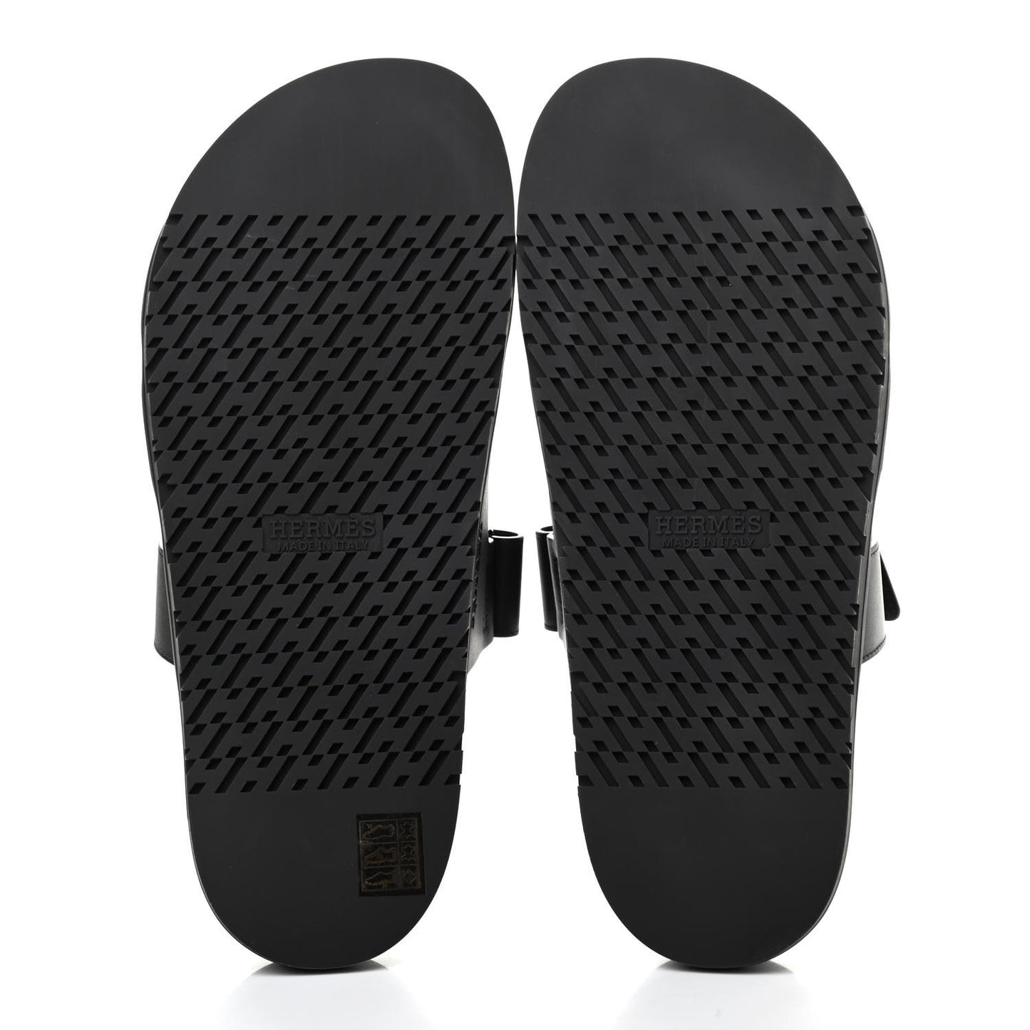 Calfskin Mens Chypre Sandals 42 Black