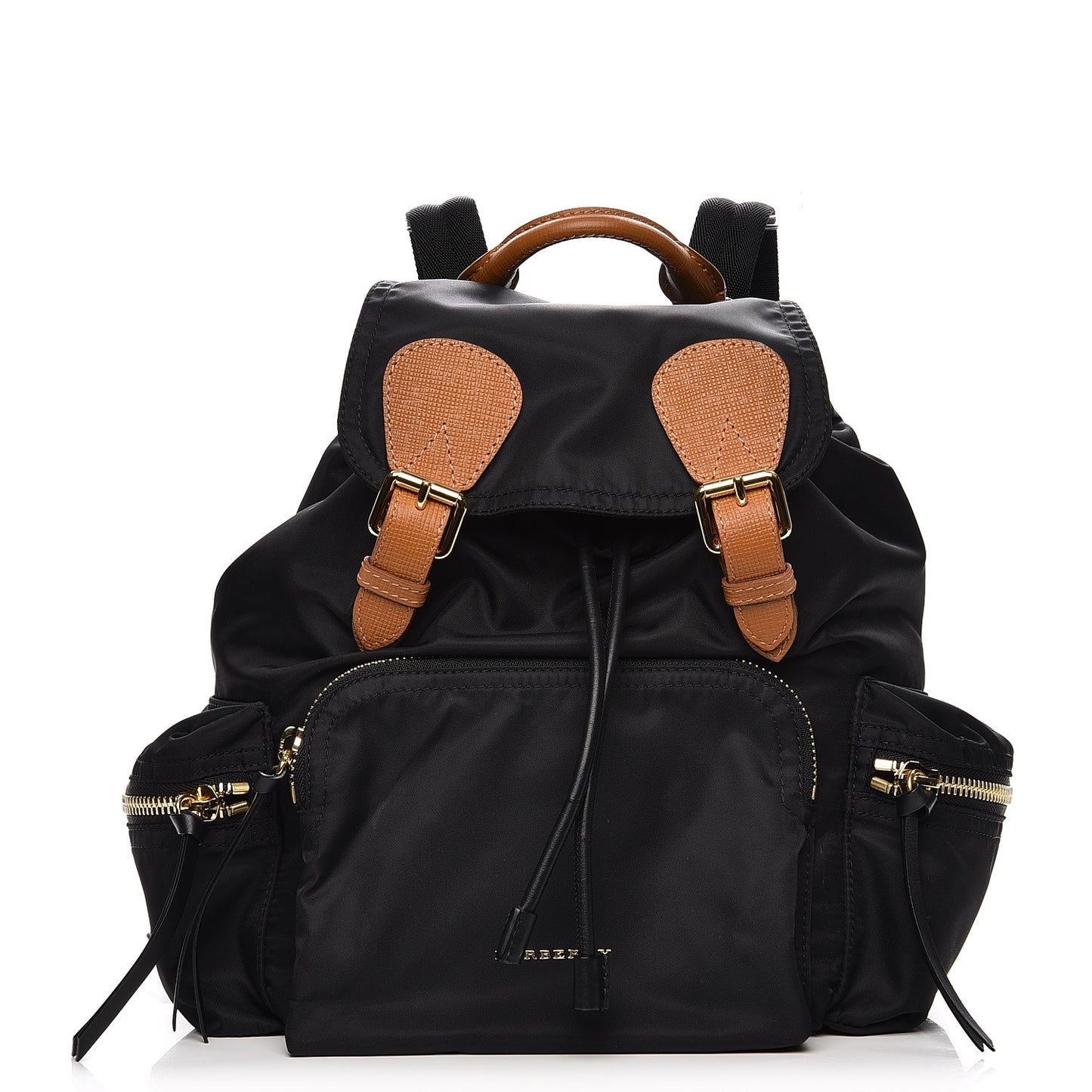 Nylon Medium Rucksack Backpack Black