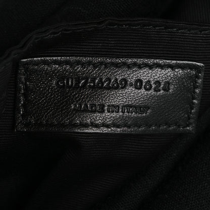 Saint Laurent Jersey Wide Puffer Tote Black 7 of 10