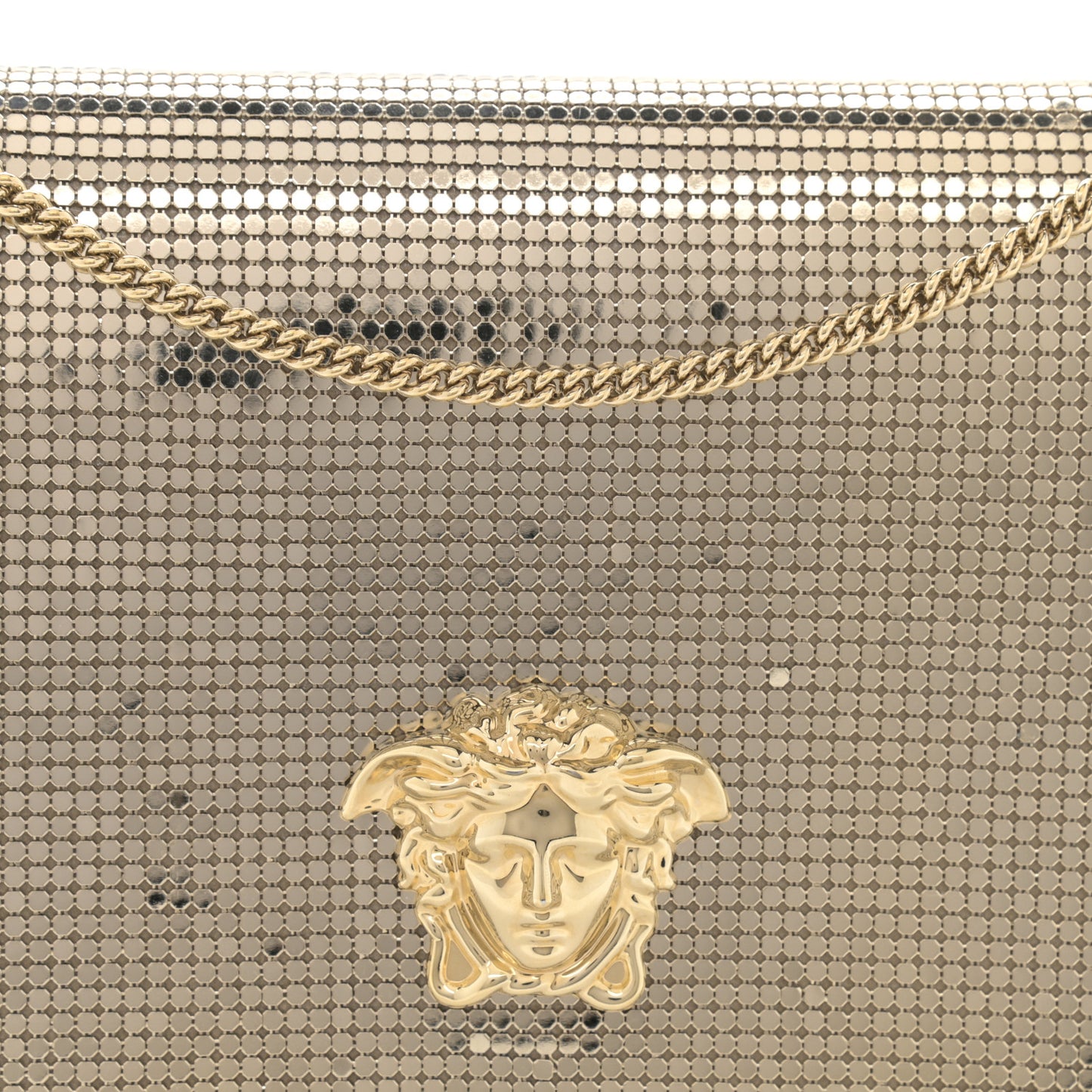 Chainmail Palazzo Evening Bag Gold