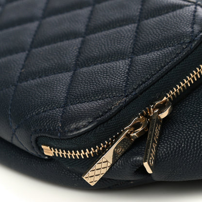 Chanel Caviar Quilted Business Affinity Waist Belt Bag Navy 10 of 14