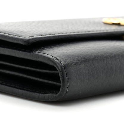 Gucci Dollar Calfskin GG Marmont Continental Wallet Black 12 of 12