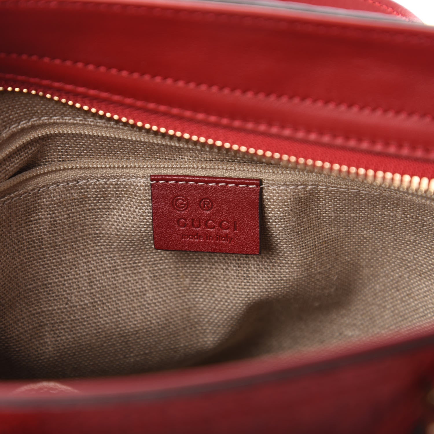 Gucci Microguccissima Small Bree Tote Red 8 of 10
