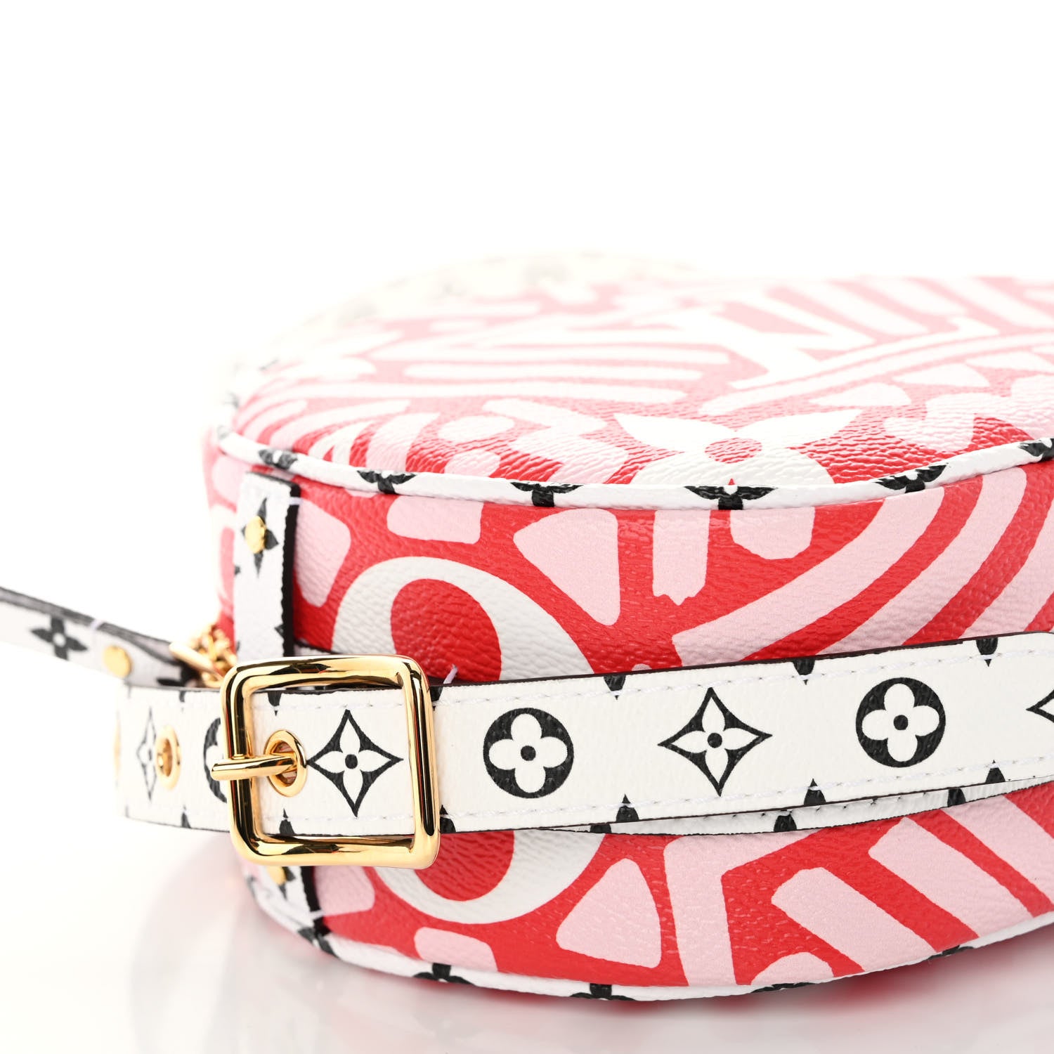 Louis Vuitton Monogram Giant Crafty Boite Chapeau Souple PM Rouge Rose Creme 8 of 9