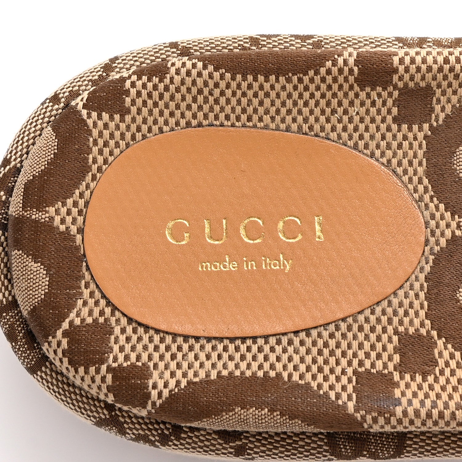 Gucci Monogram Maxi GG Angelina Platform 55mm Slide Sandals 39 Camel Ebony 8 of 10