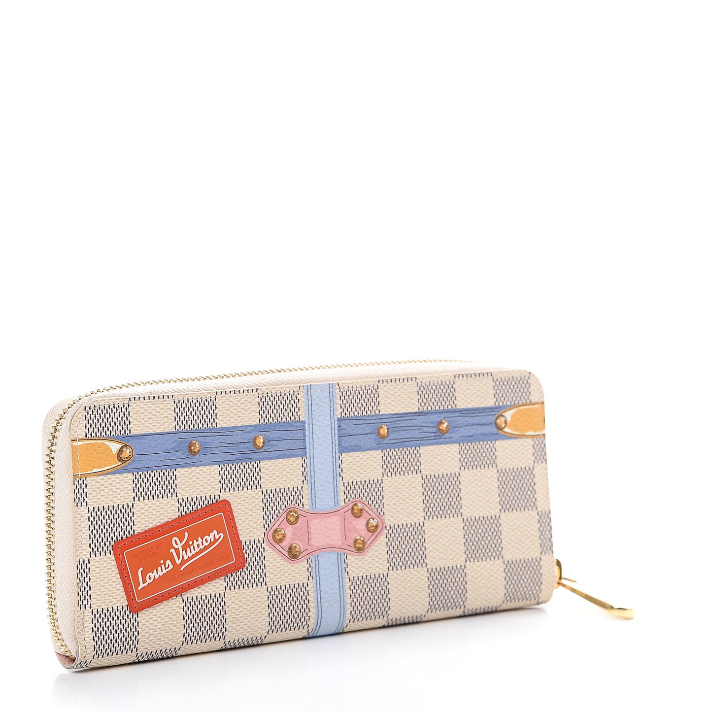 Damier Azur Summer Trunks Clemence Wallet