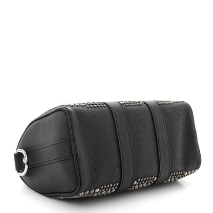 Louis Vuitton Calfskin Studded Keepall Bandouliere 25 Black 4 of 10