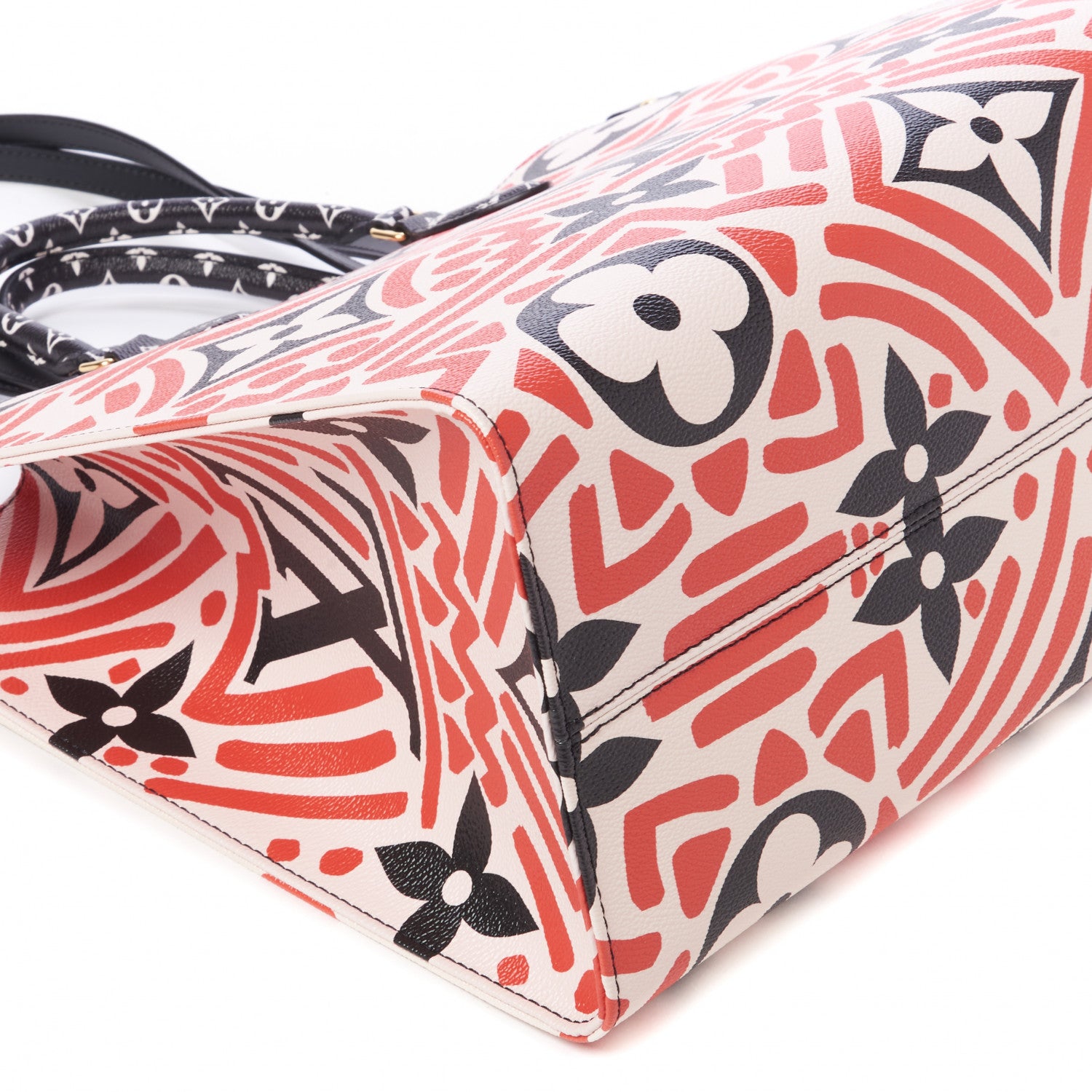 Louis Vuitton Monogram Giant Crafty Onthego GM Creme Rouge Black 6 of 9