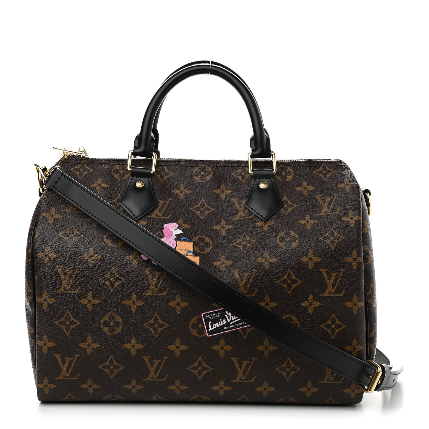 Monogram My World Tour Speedy Bandouliere 30 Black