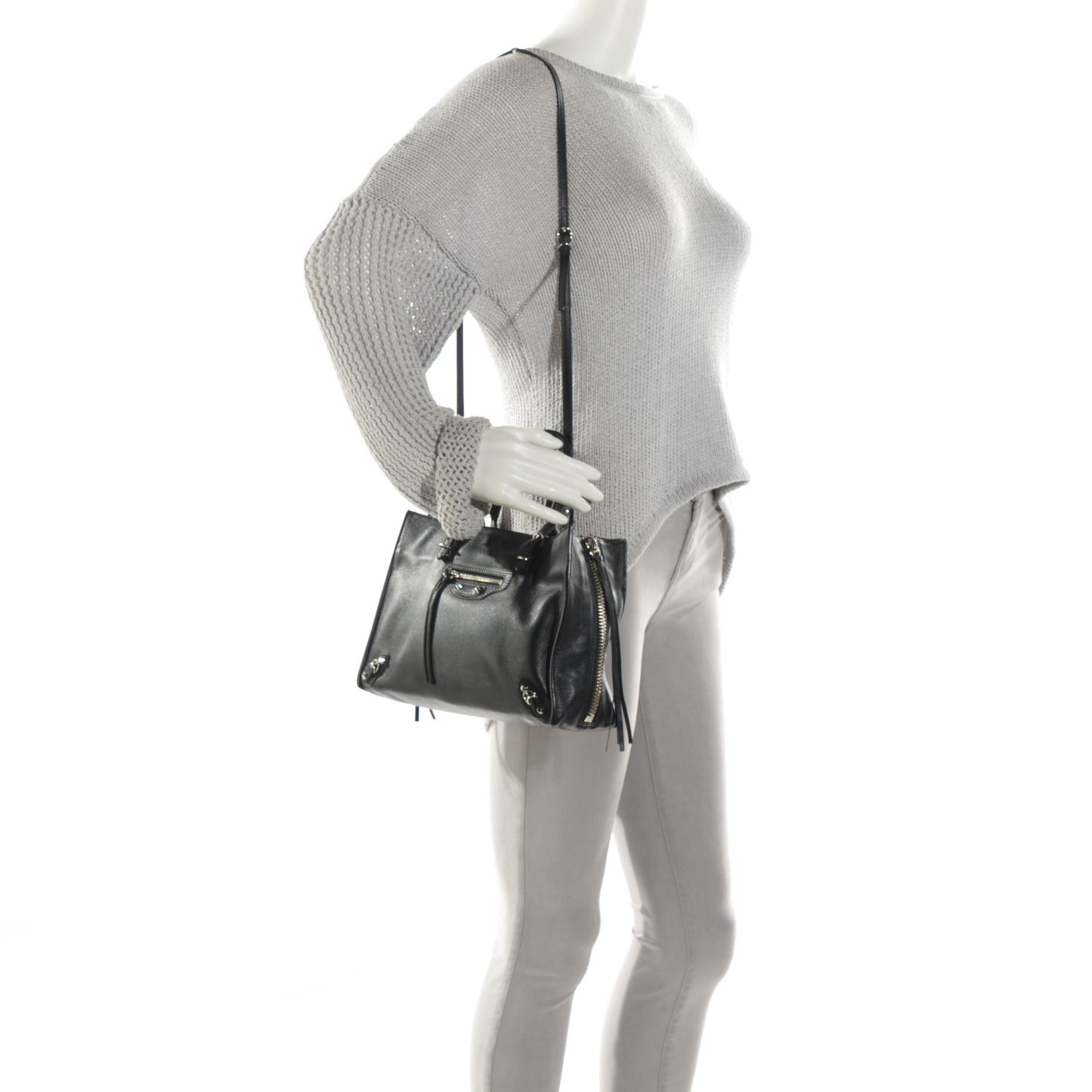 Veau Papier A6 Zip Around Tote Black
