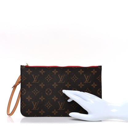 Louis Vuitton Monogram Neverfull MM GM Pochette Cherry 2 of 8